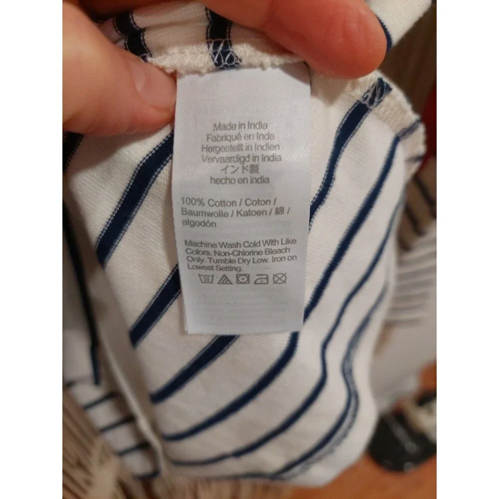 J.Crew Striped Long Sleeve S Heart Elbow Patch Breton Top EUC (NWOT?) Valentines
